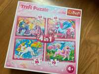 Puzzle JAK NOWE! Trefl Magiczny Świat Jednorożców Disney 34321 koniki