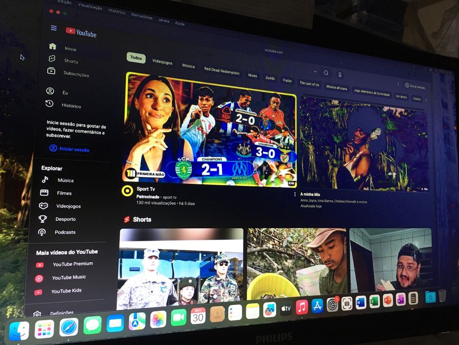 Monitor Philips LED 1080p Full HD  22” com HDMI