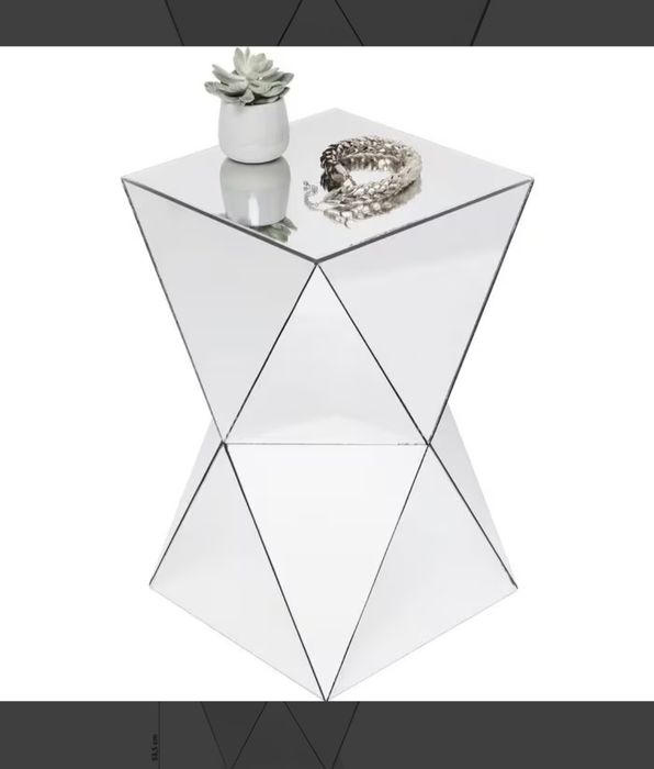 Stolik lustrzany Kare Design 32×32×54 cm – błysk luksusu