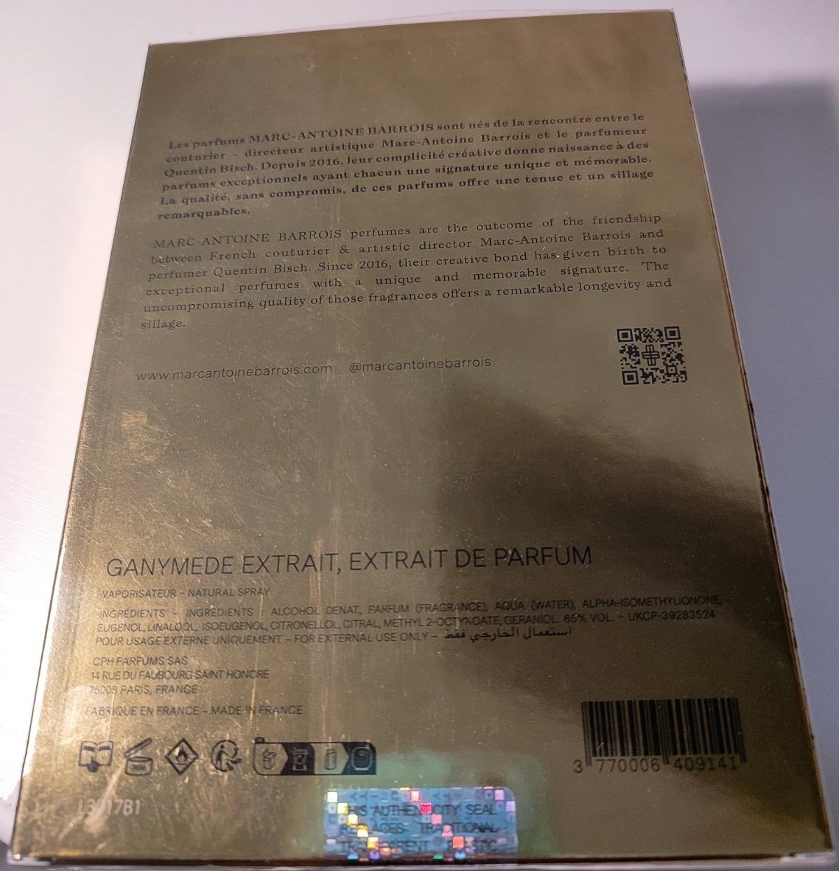 Парфюм унісекс Marc-Antoine Barrois Ganymede Extrait de parfum