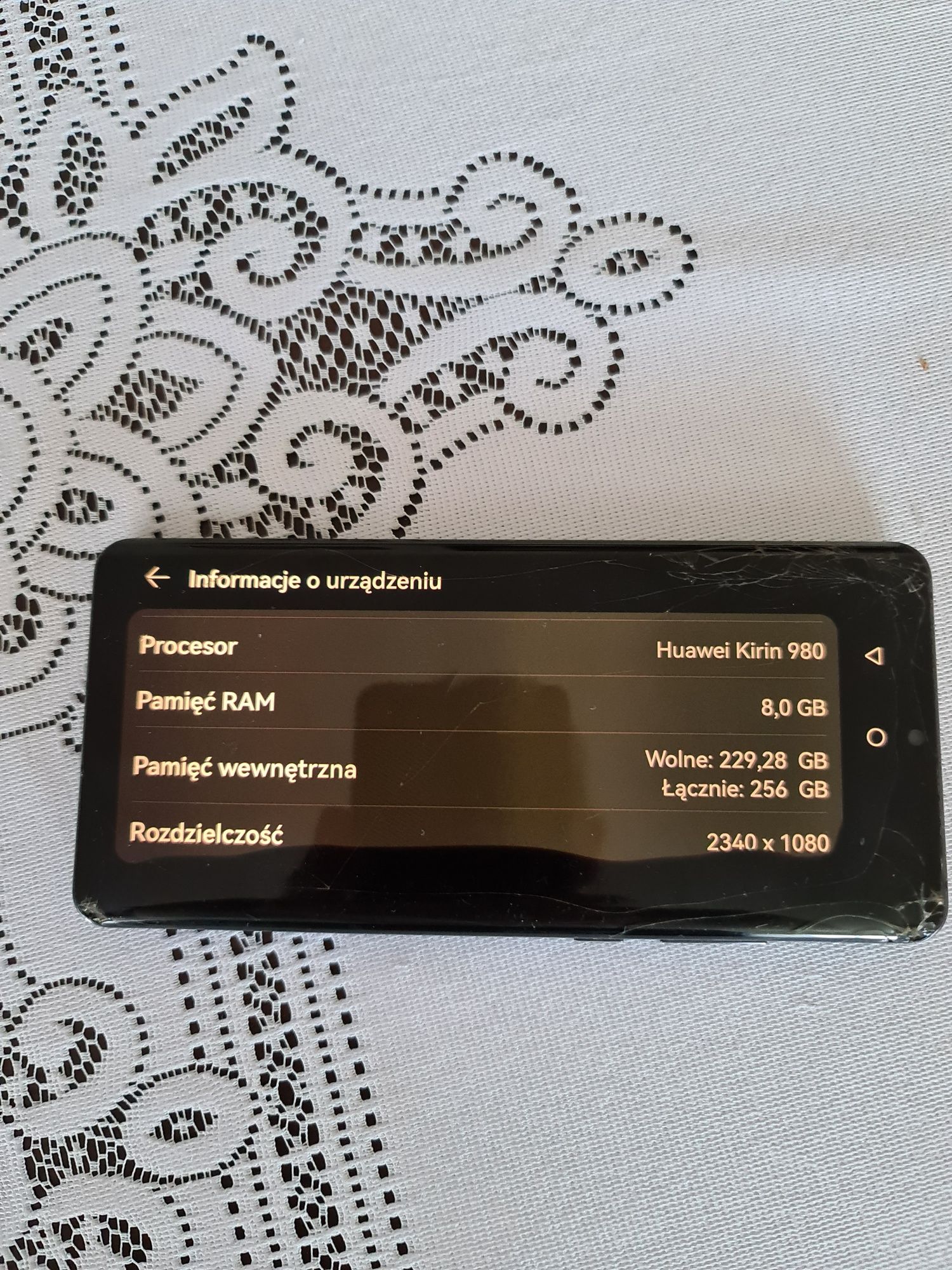 Huawei P30 pro 8/256 GB uszkodzony