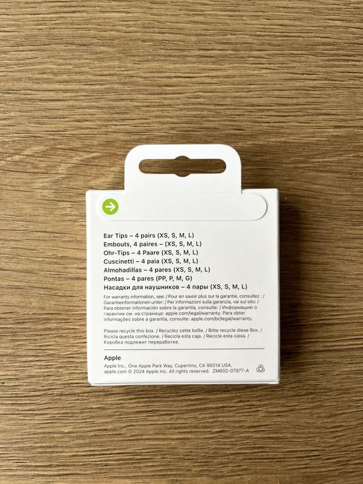Комплект амбушюр для Apple AirPods Pro 2 (XS, S, M, L) (MC4V4)