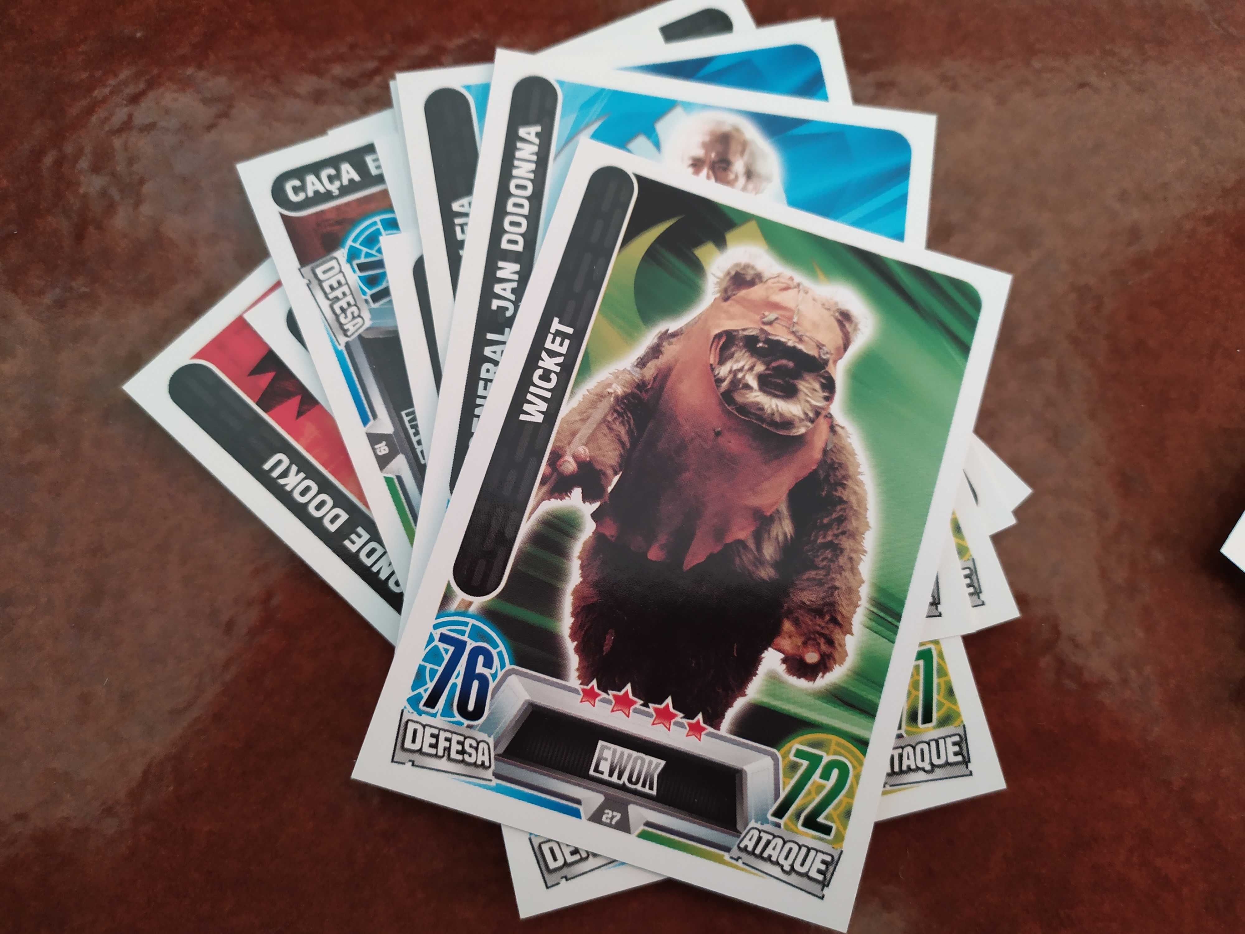 Topps Star Wars Force Attax Trading Card Games - Lote de 121 Cartas