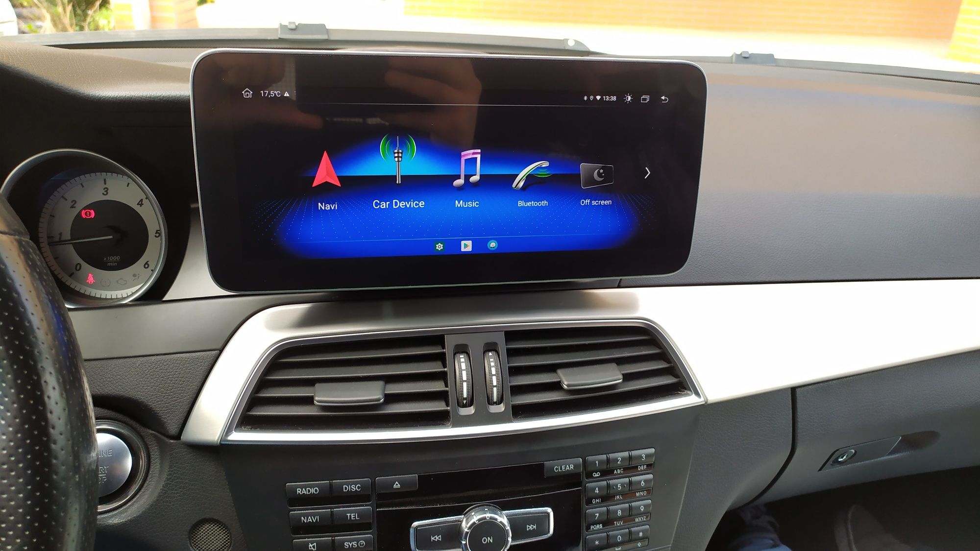 Multimédia Android Mercedes W204 GPS Carplay USB câmara Bluetooth