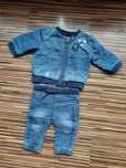 Komplet spodnie + kurtka miękkie jeans