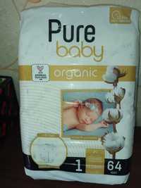 Підгузки Pure Baby organic 1. Памперси для новонароджених