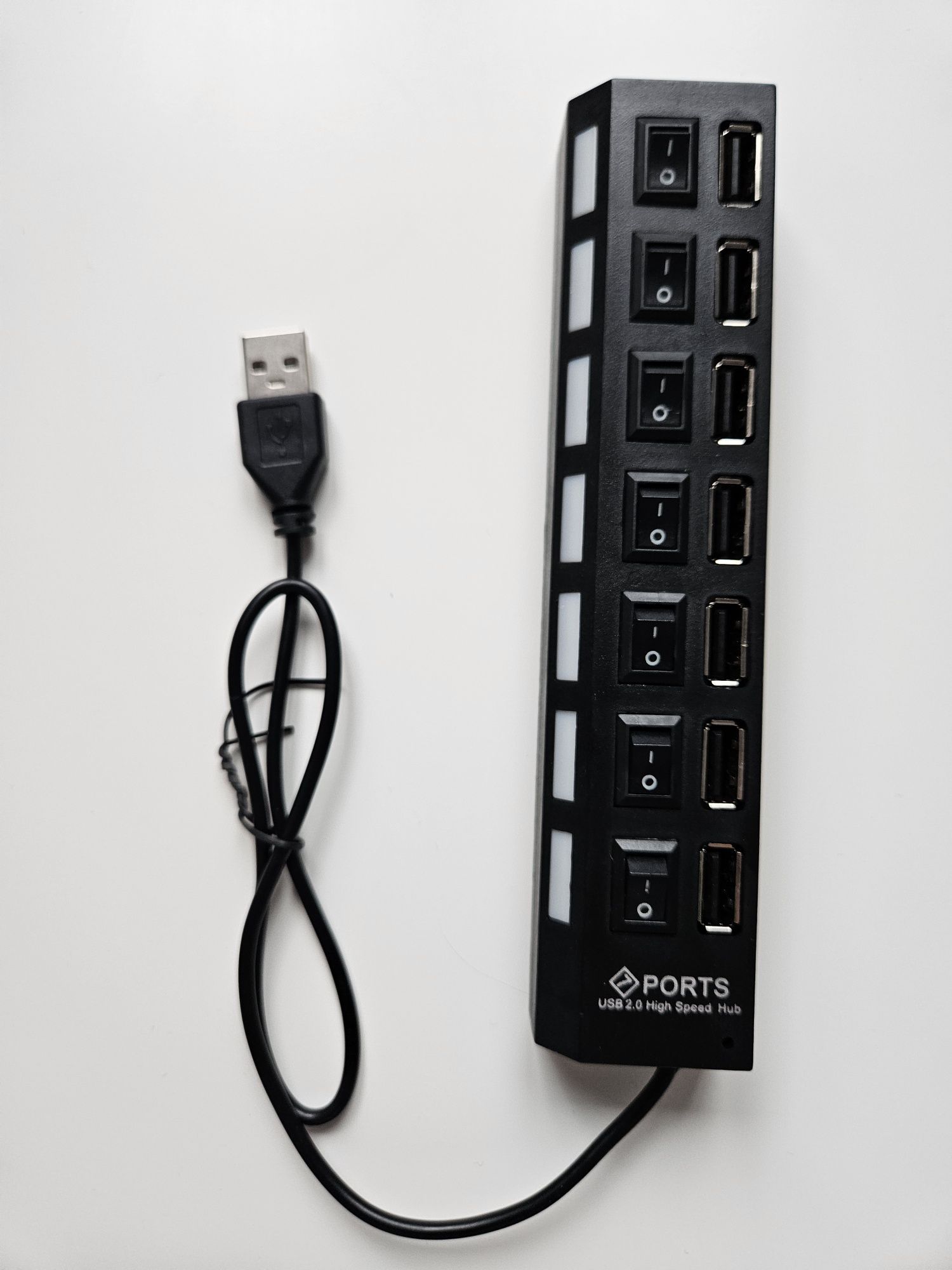 Nowy USB HUB 7xUSB z Włącznikami