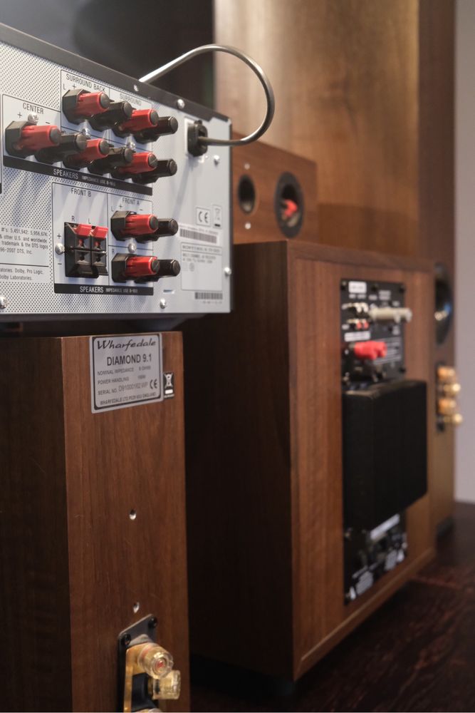 Zestaw audio 5.1 - Wharfedale + Sony STR-DG820 - kino domowe