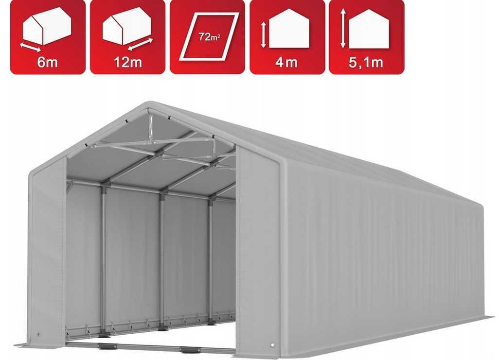 Namiot PRESTIGE PRIME 6x12-4m hala przemysłowa magazyn MOCNY PVC 550g