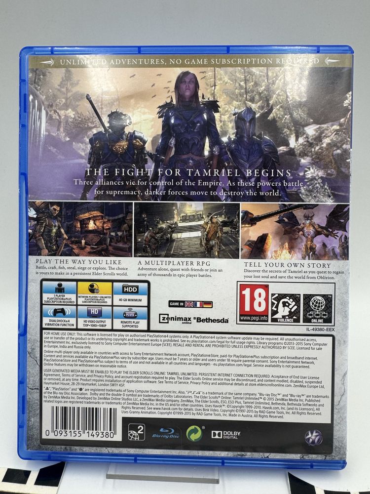 The Elder Scrolls Online Ps4 Gwarancja