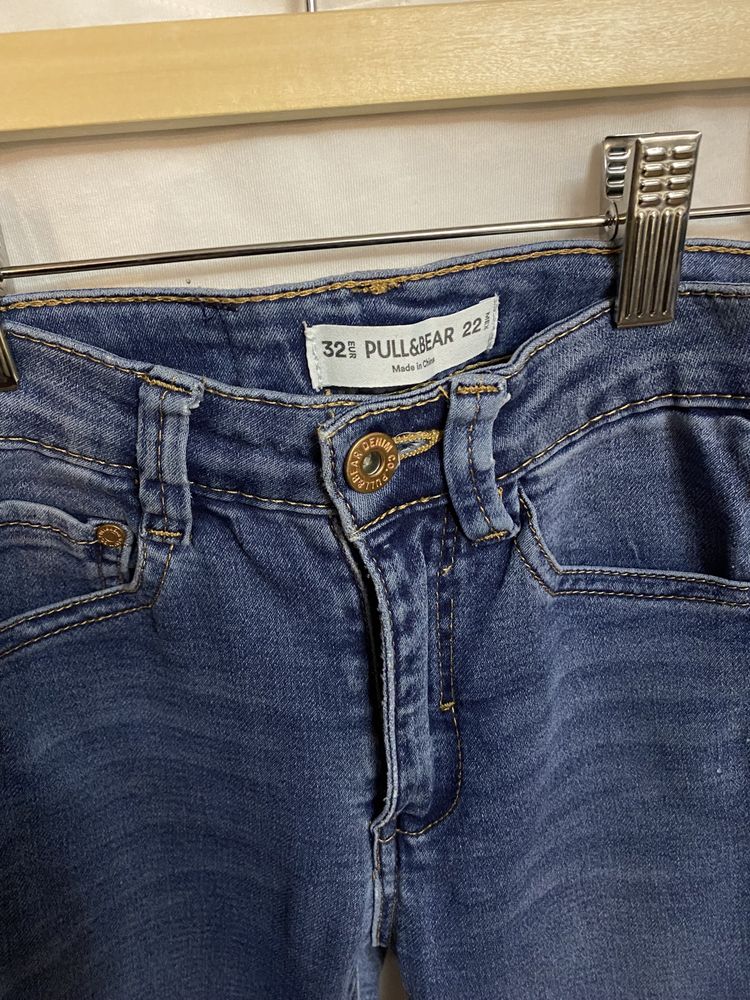 Spodnie jeansy dziewczęce, bluzka Reserved 146