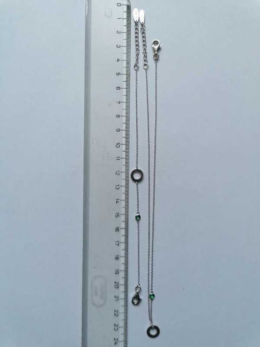 Apart Komplet bransoletka naszyjnik srebro koło spinel simple