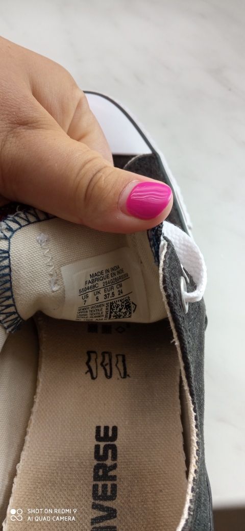 Czarne trampki Converse r. 37.5