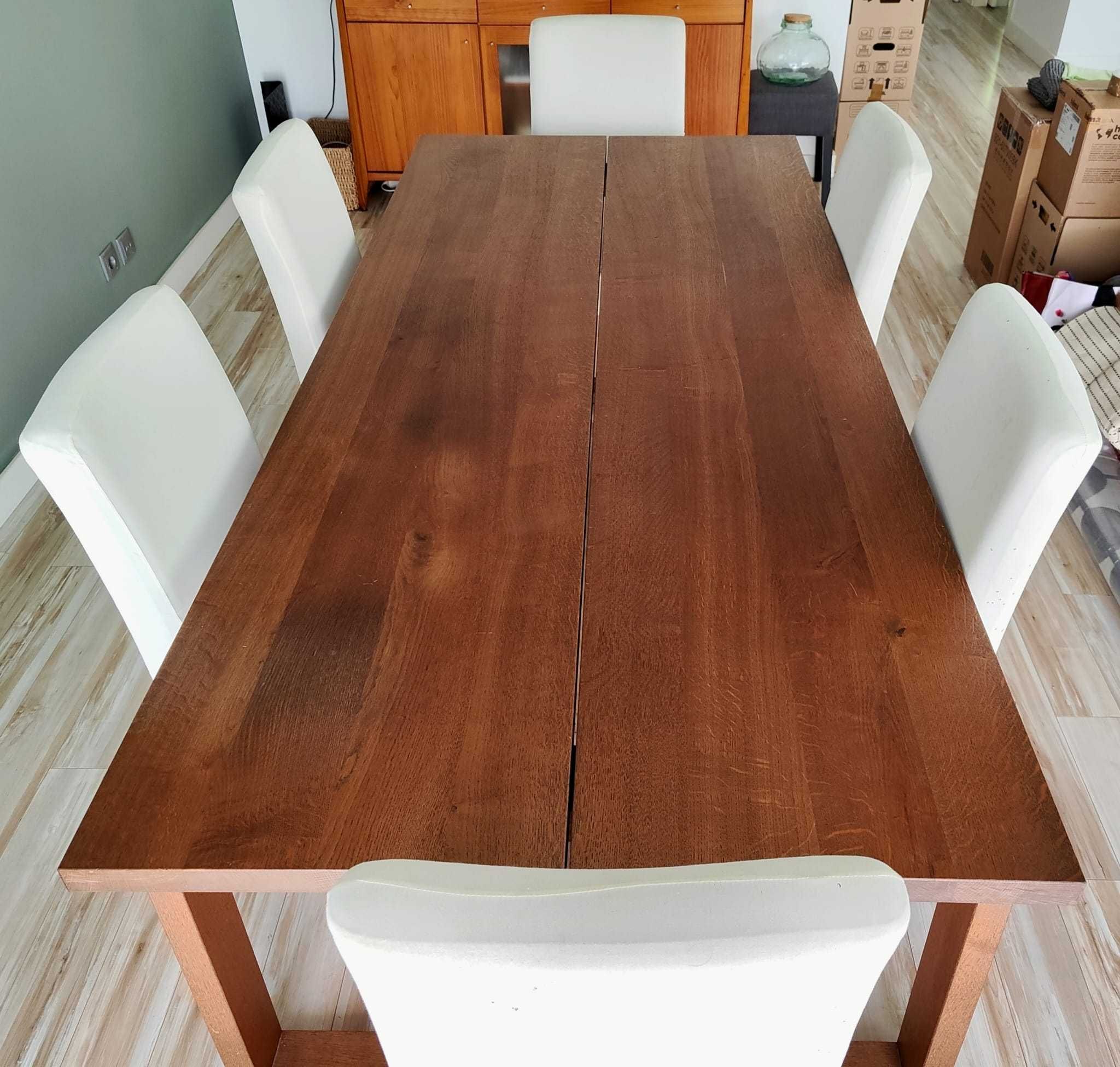 Mesa de refeições para 6 a 8 pessoas (220x100) MÖRBYLÅNGA (IKEA)
