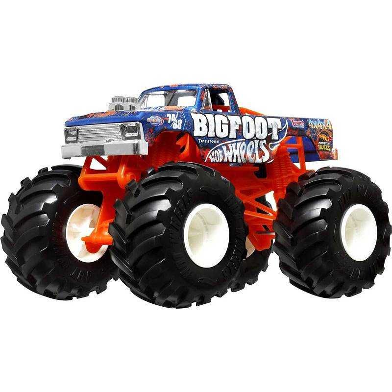 Машинка Hot Wheels Monster Truck 1:24 BigFoot HKM53 металева Хот вілс