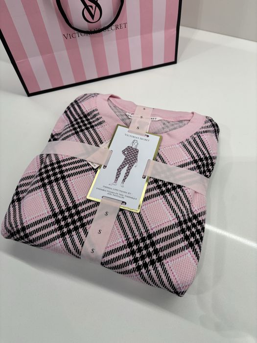 Ciepła pidżama piżama Victoria’s Secret różowa 36/S