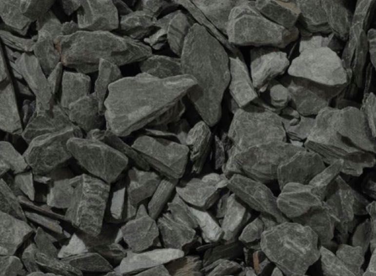 KORA KAMIENNA CZARNA Grys Łupek Antracytowy Kamień Ogrodowy Żwir