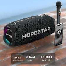 Колонка Bluetooth Hopestar A6 Max с микрофоном 80 Вт