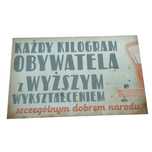 Tablica PRL każdy kilogram obywatela z wyższym wykształceniem...