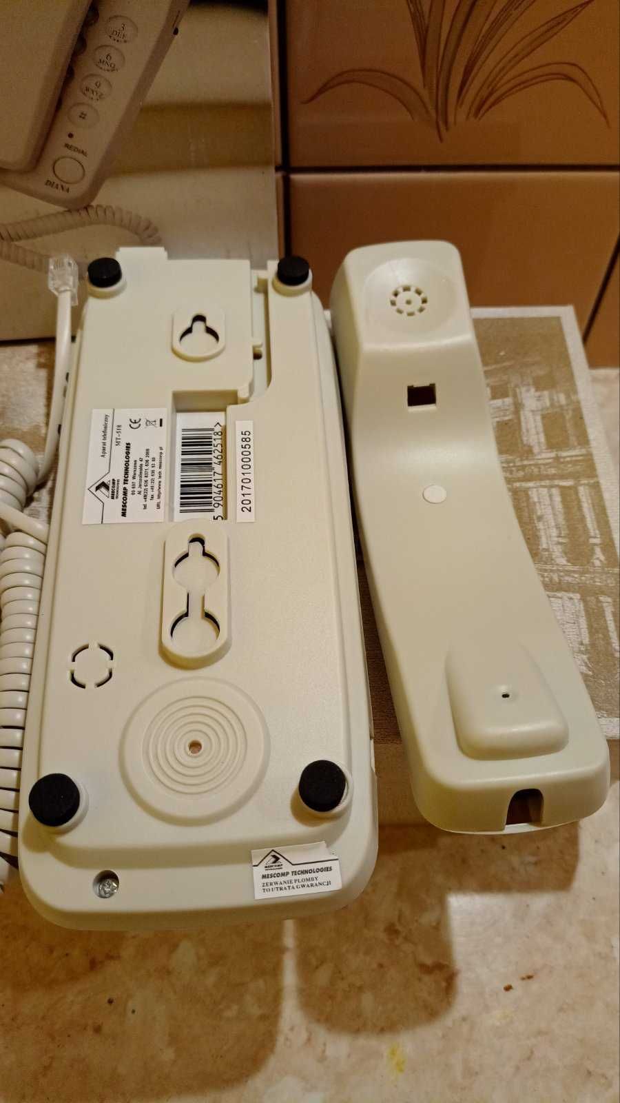 Telefon stacjonarny Mescomp MT-518 biały