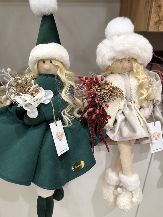 Новорічні гноми дівчатка. Ручна робота