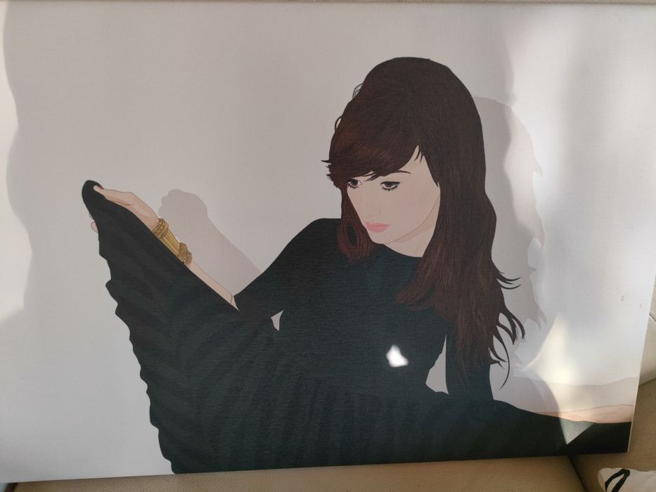 Obraz  "dziewczyna w czerni"