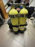 Komplet Twin 2x12L , skrzydlo dive system.