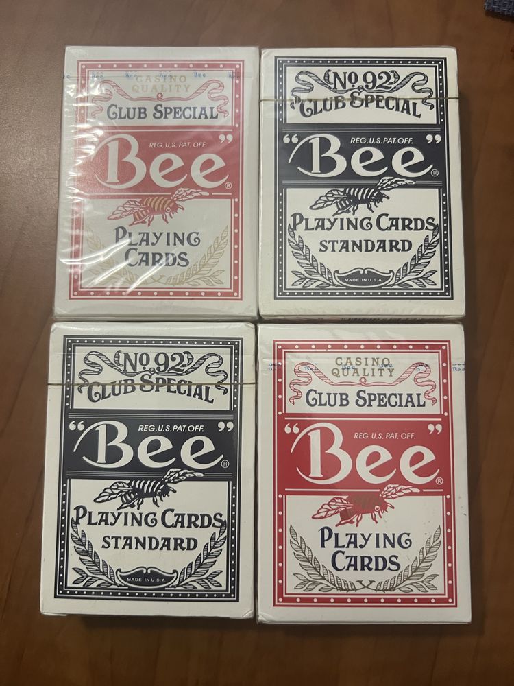 Карти гральні Bee,Bee wynn,Bicycle 1800 Cincinnati Ogio.Playing cards