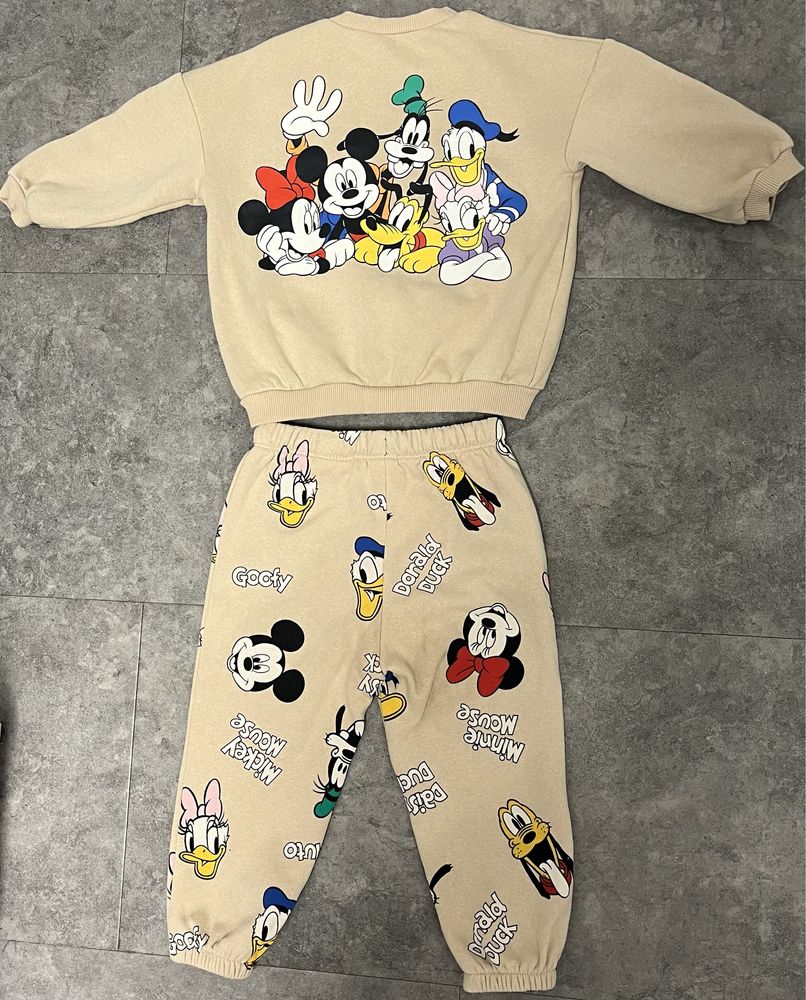 Komplet dresowy bluza i spodnie Myszka Mickey Minnie H&M r.86