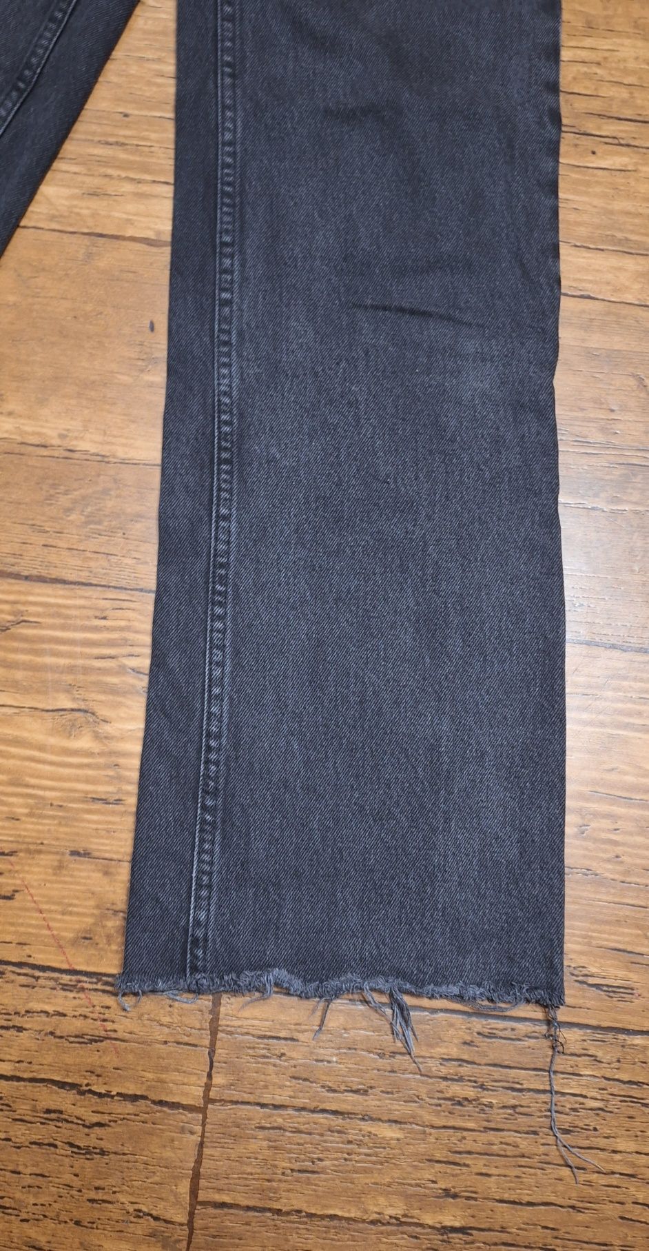 Spodnie jeans czarne pullbear