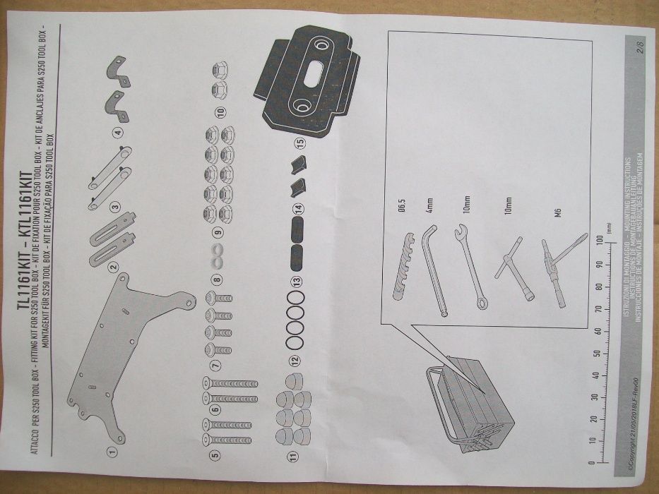 TL1161KIT zestaw CRF1000L ADV SPORT (18>19) Honda + skrzynka S250