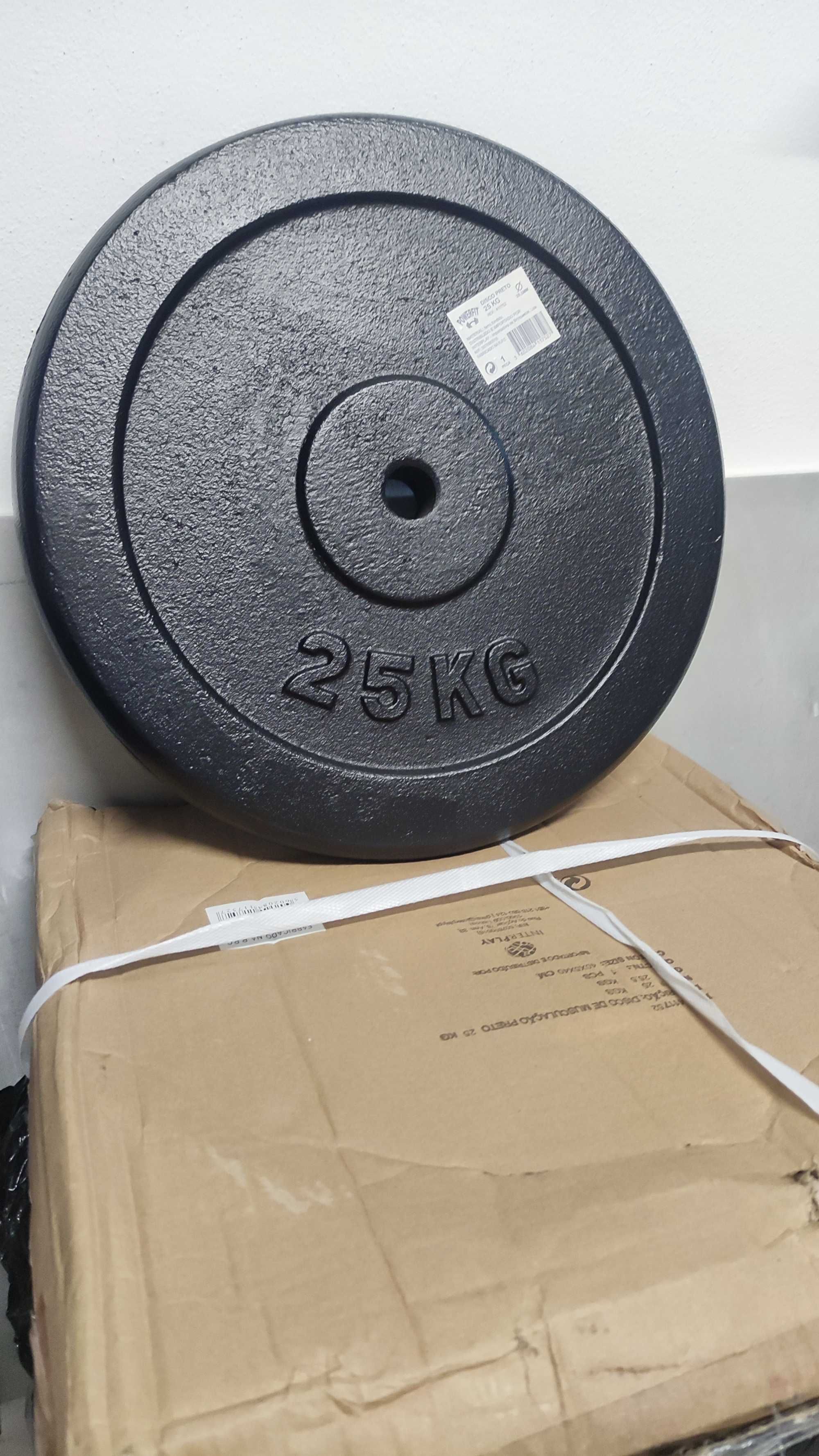 Disco de Musculação, 25 Kg, NOVOS