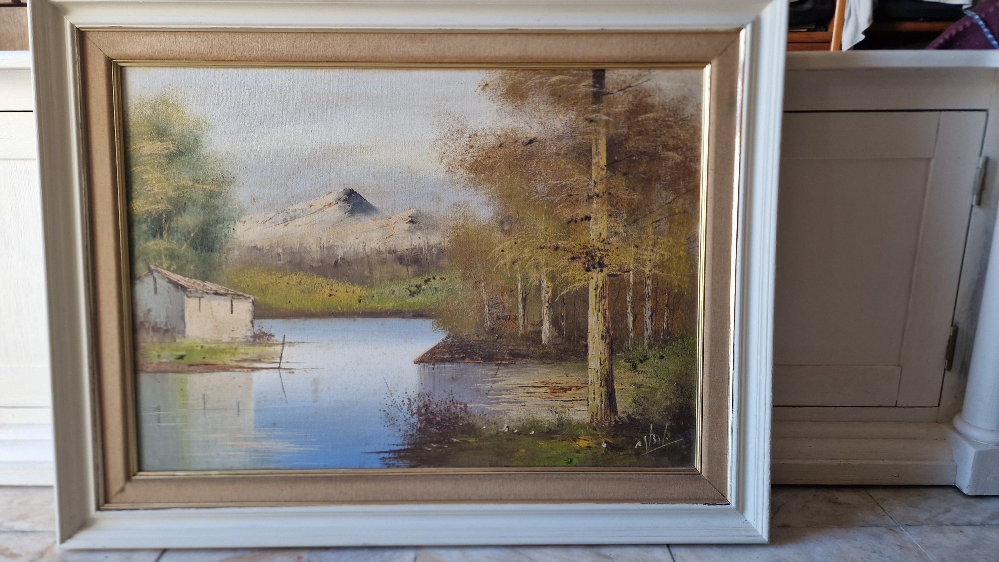 Quadro em tela a óleo