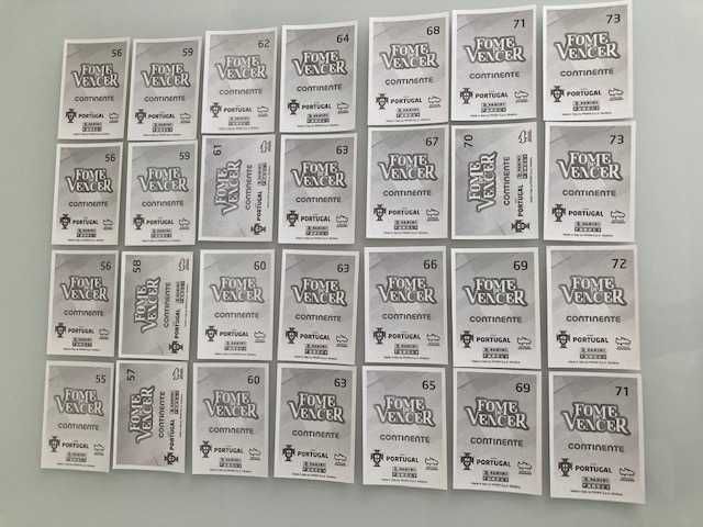 Cromos Fome de vencer 2021, (144) normais, prateados (incluindo CR7)*