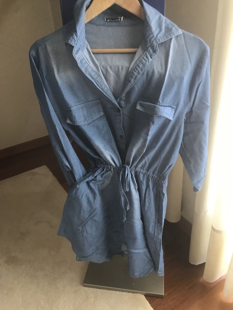 Camiseiro vestido ganga senhora, sem portes incluidos