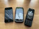 iPhone 4S Nokia 610 Samusung E250