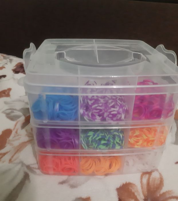 Набір гумок для покоління браслетів. Резинка до плетіння