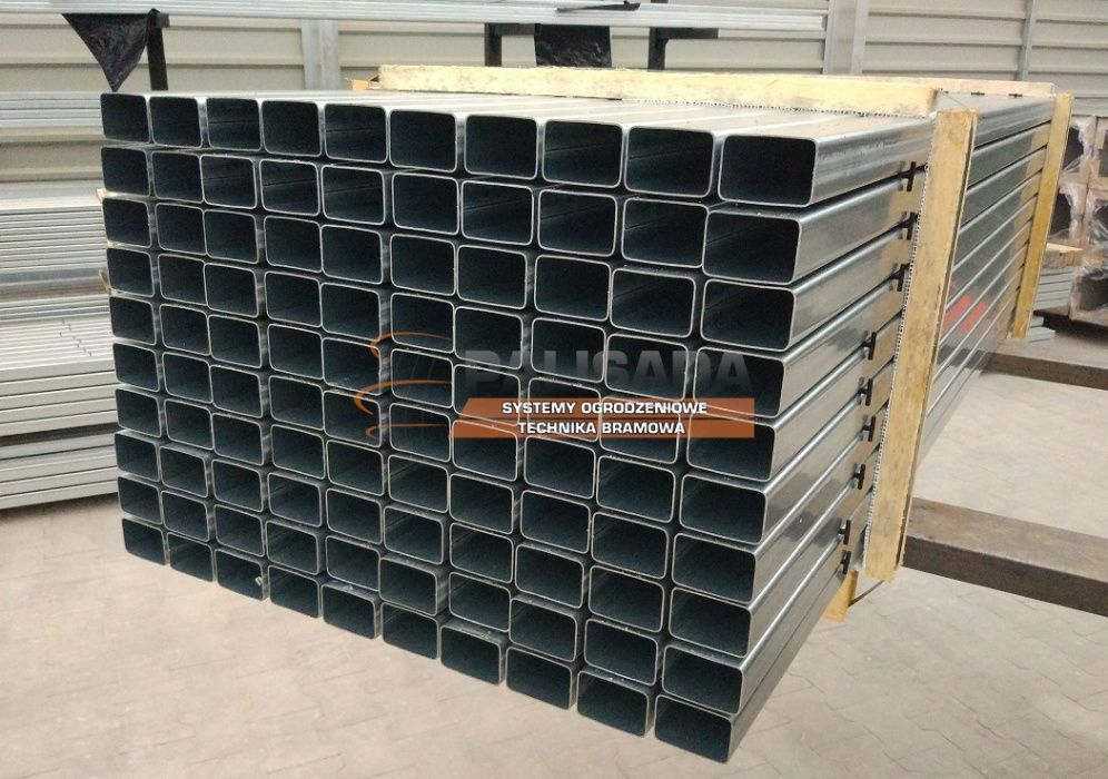 PROFIL, PROFILE OCYNKOWANE 60x40 x 1,2 mm - słupek ocynkowany - 6X4CM