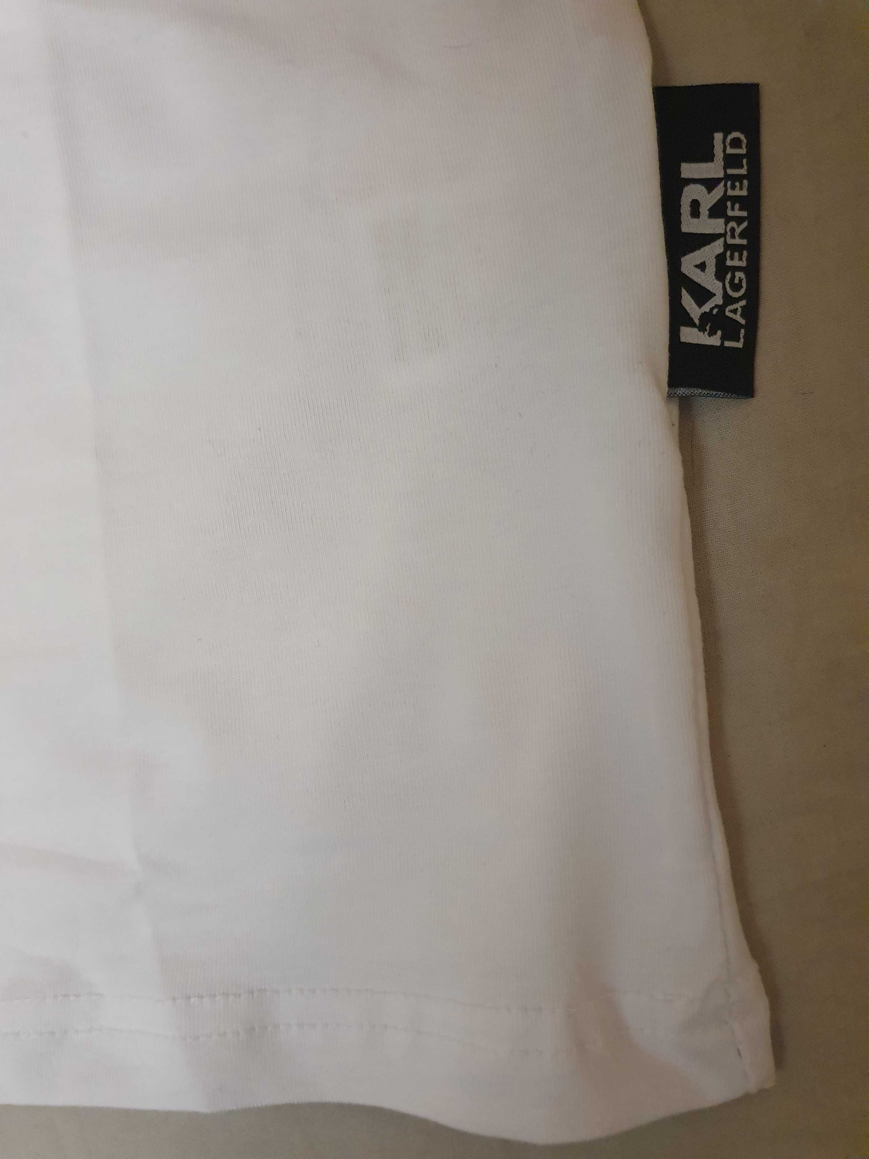 NOWA koszulka Karl Lagerfeld M XL t-shirt ikonik piękny na prezent
