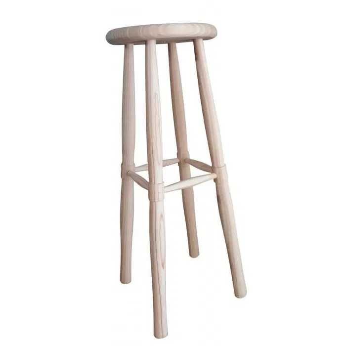 Banco redondo novo em madeiro de pinho