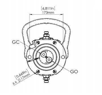 Rotator / obrotnica / rotor / Finn Rotor CR 600-W35F173 / 6 T /Flansza