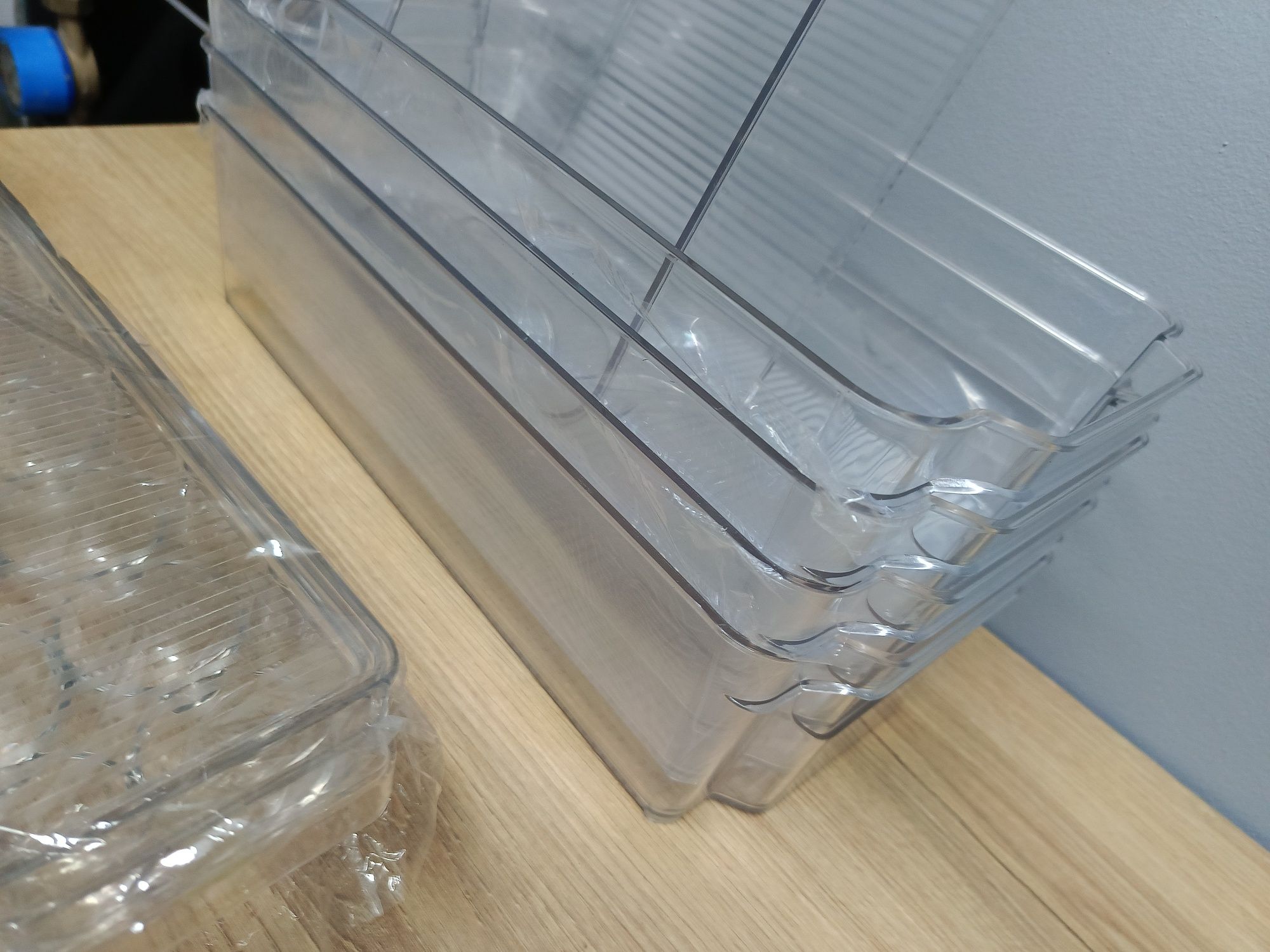 Zestaw 6 pojemników na żywność pojemnik na jajka do lodówki organizer