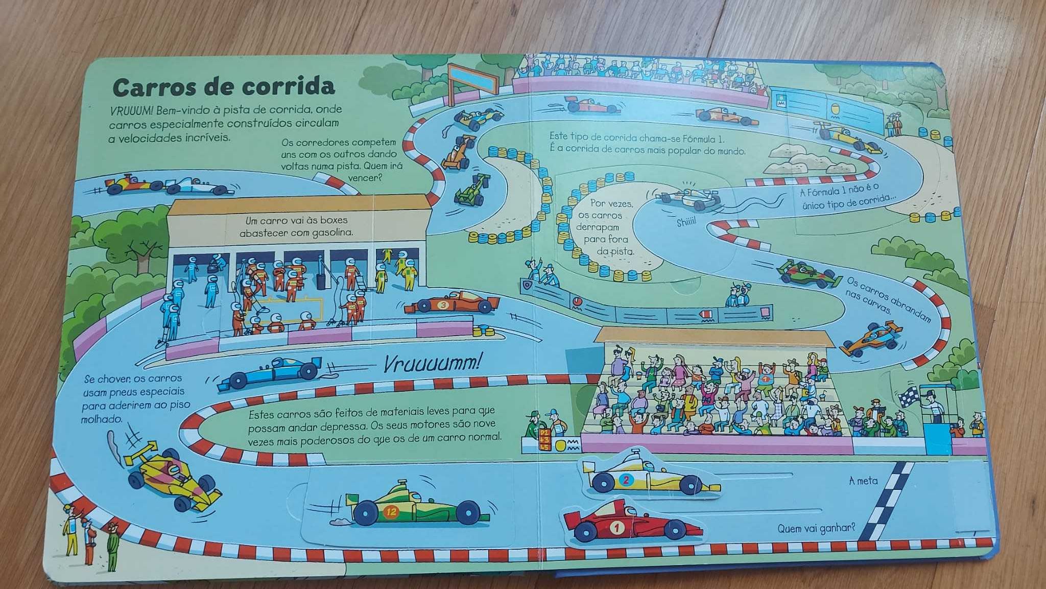 Livro de criança sobre Carros