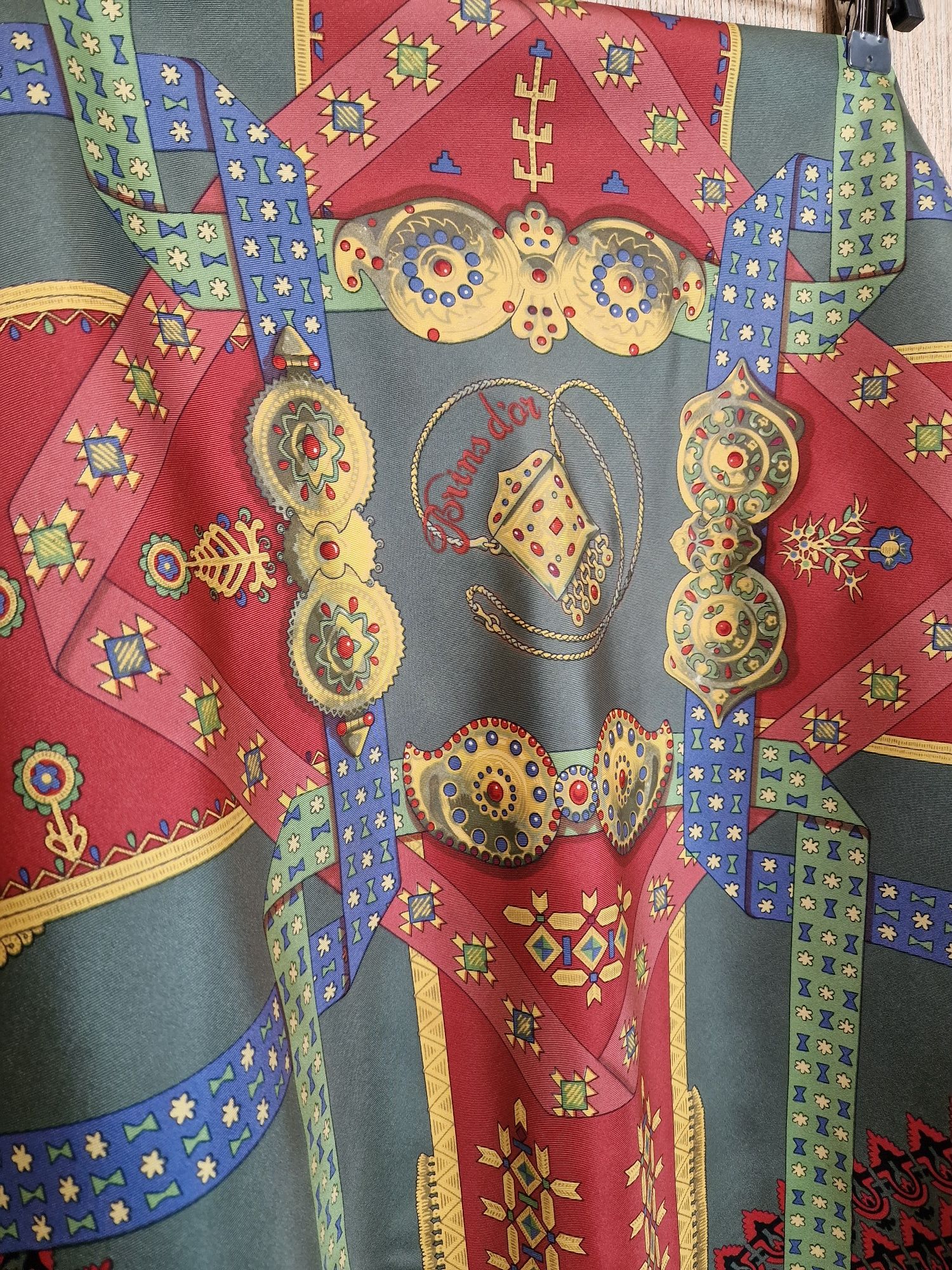 Hermes Brins D’Or silk twill scarf Julia Abadi шовкова хустка