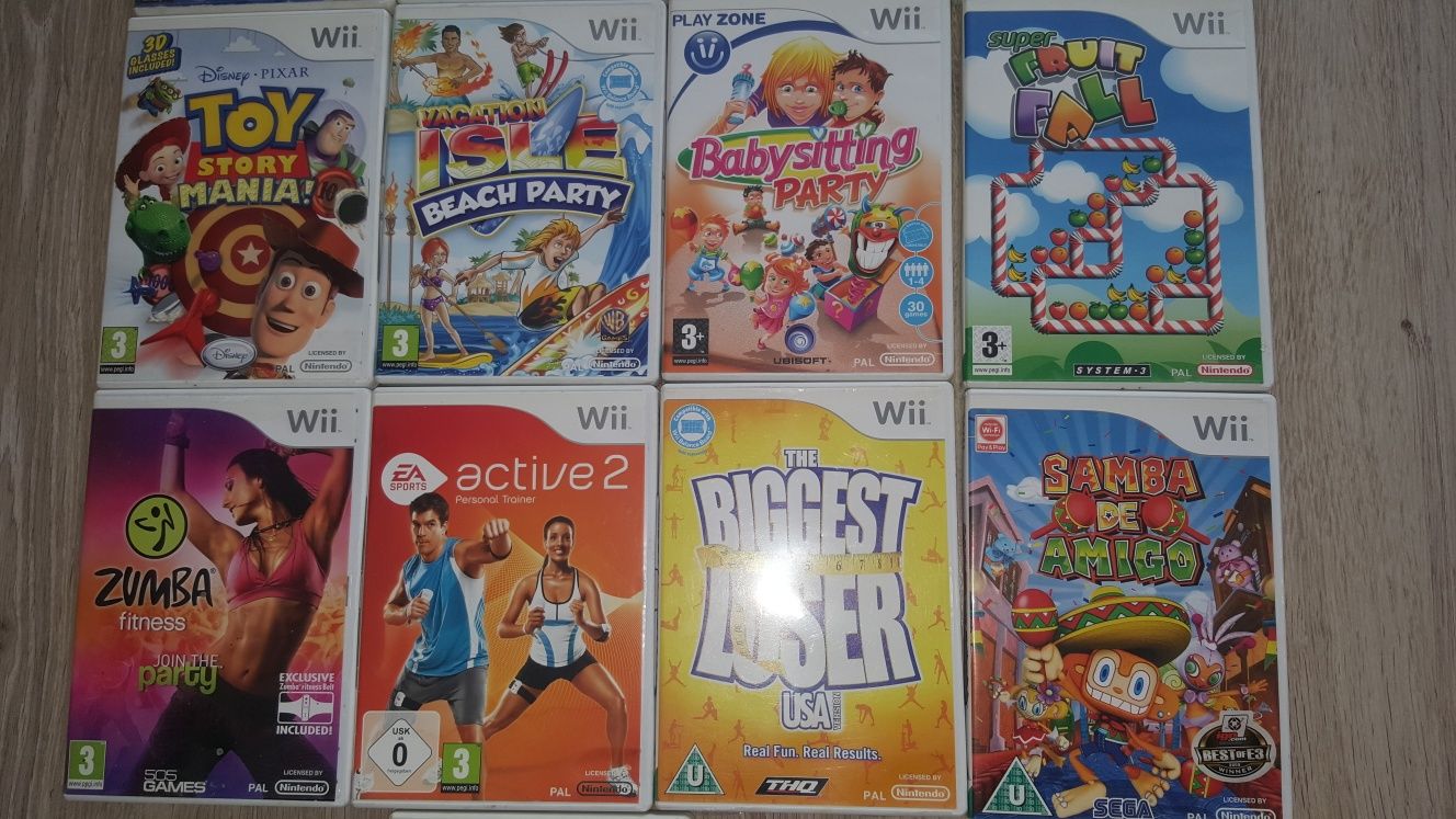Zestaw gier Nintendo Wii dla dzieci pojedynczo badz w zestawie