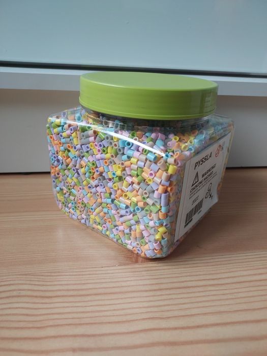 Nowe IKEA Pyssla pastelowe koraliki do prasowania