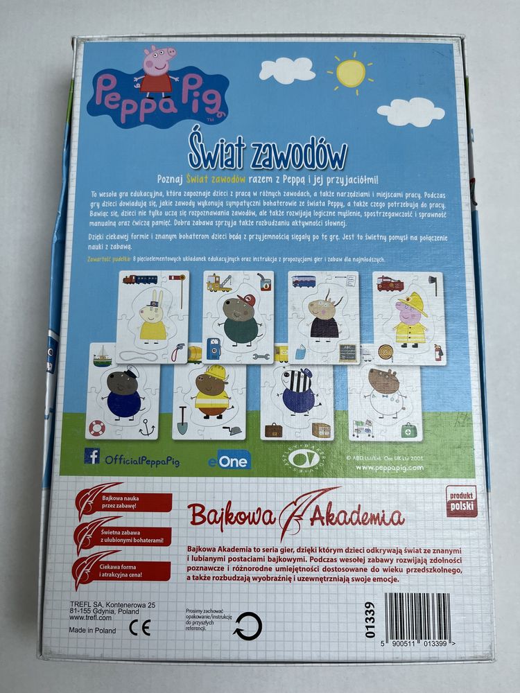 Świnka Peppa puzzle Świat Zawodów