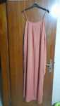 Vestido comprido rosa velho