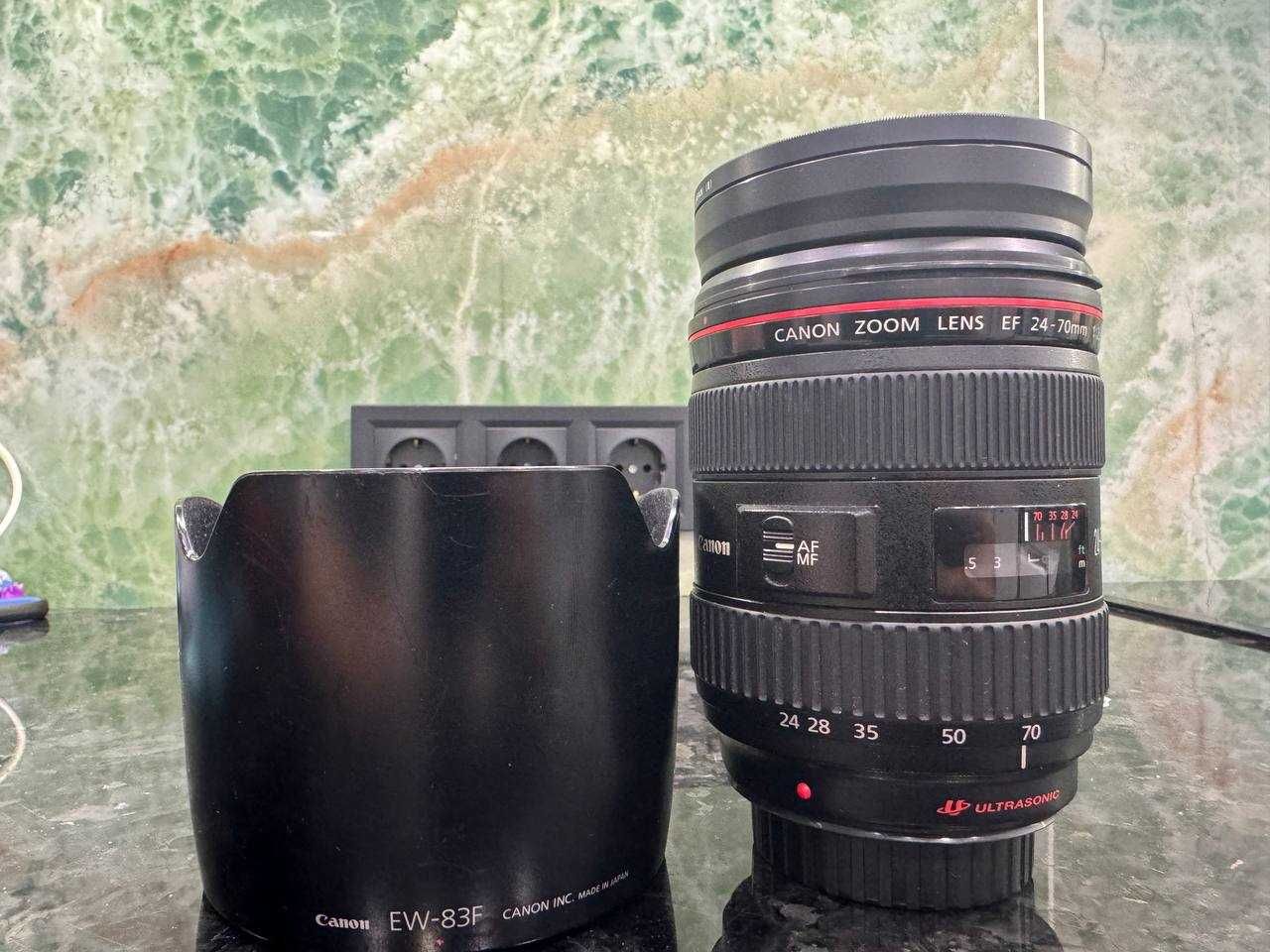 Об'єктив Canon EF 24-70 mm f/2.8L идеальное состояние