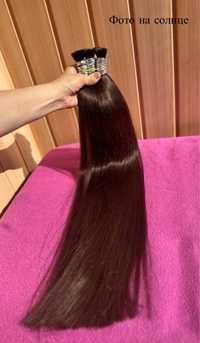 Натуральне волосся для нарощування 65 см
